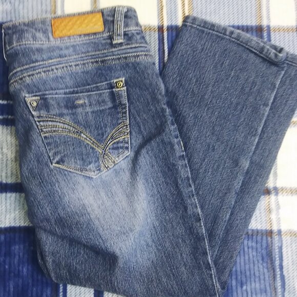 Sequin Hearts Low-Rise Jeans Size 5 - Picture 3 of 6